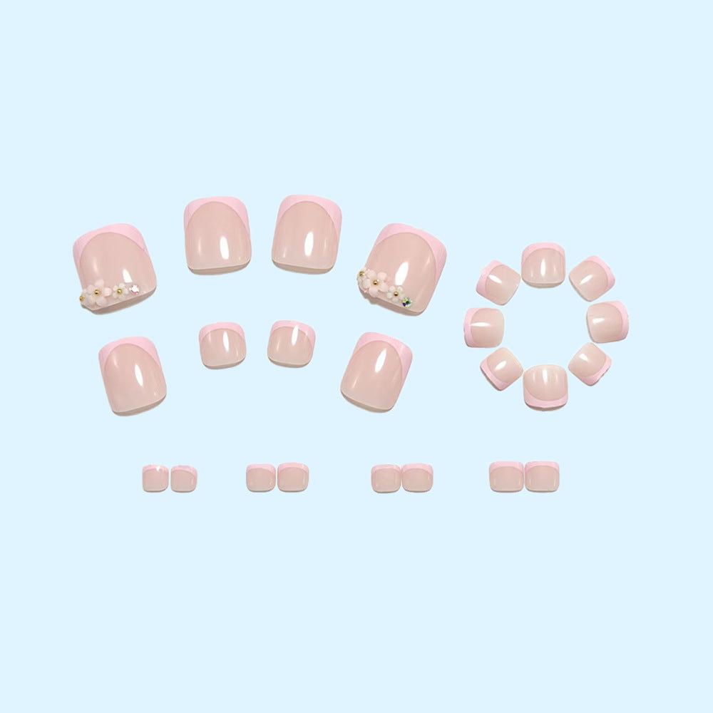 Nail art set with floral 3D design Kalsten
