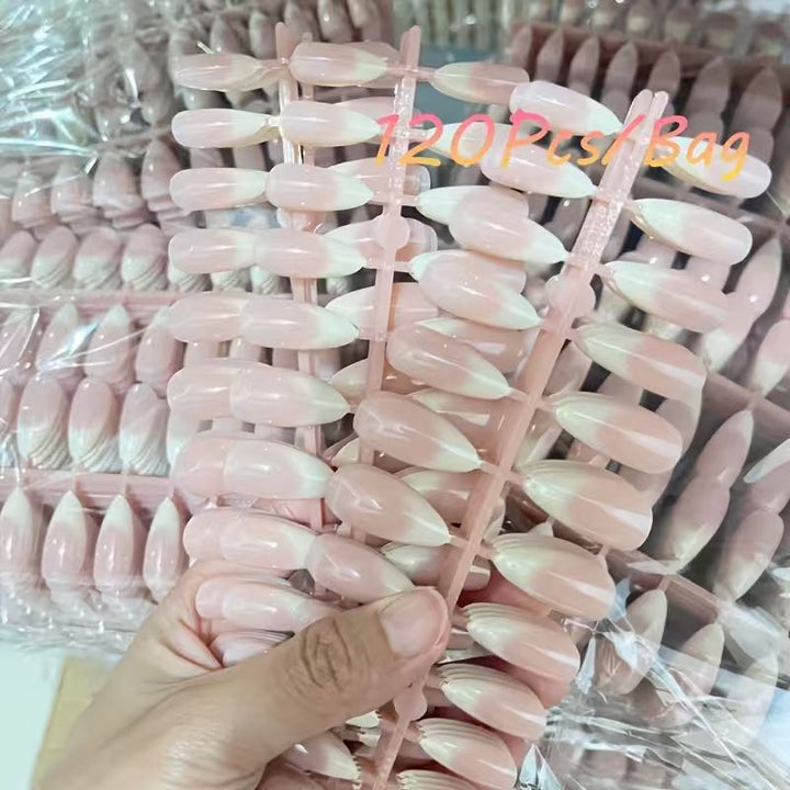 French Tip Acrylic Nail Set Kalsten