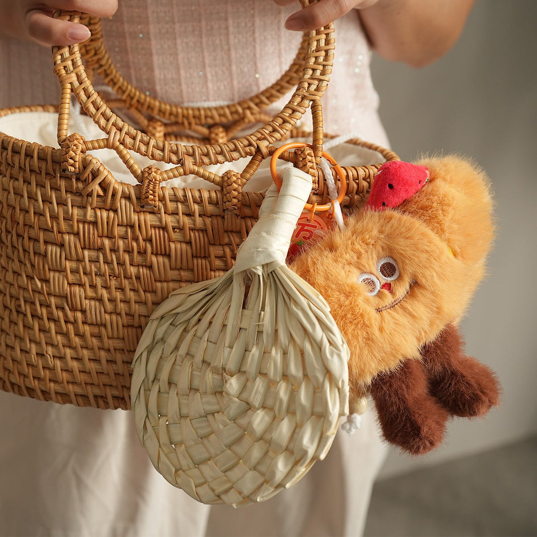 Women handmade fan made of natural material Kalsten