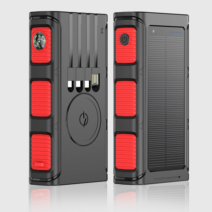 Solar Powerbank with Integrated Compass and Multiple Charging Ports Kalsten