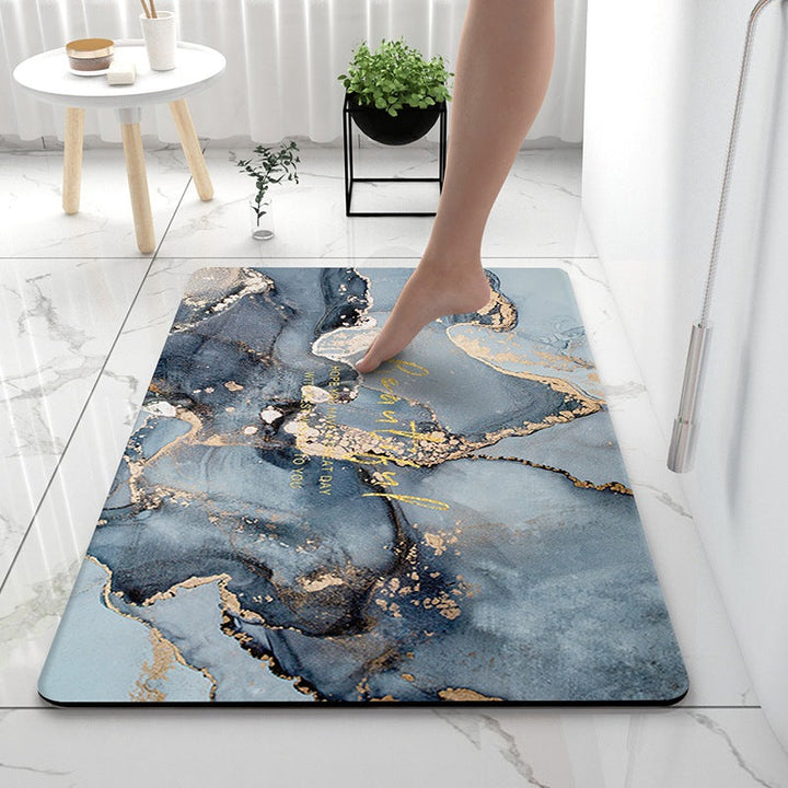Soft Touch Marble Bath Mat Kalsten