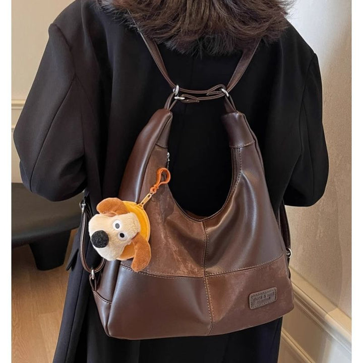 Chic Faux Leather Hobo Bag Kalsten