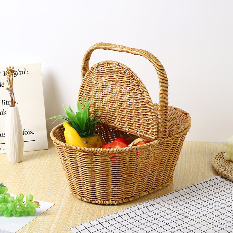 Women braided picnic basket Kalsten