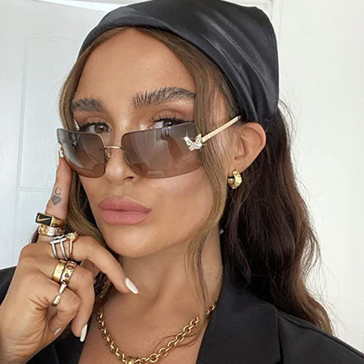 Women's fashion sunglasses with unique frame and luxurious accents Kalsten