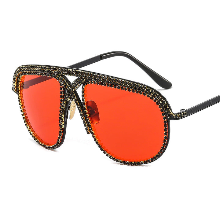 Ladies elegant sunglasses with glittering frame and gradient lenses Kalsten
