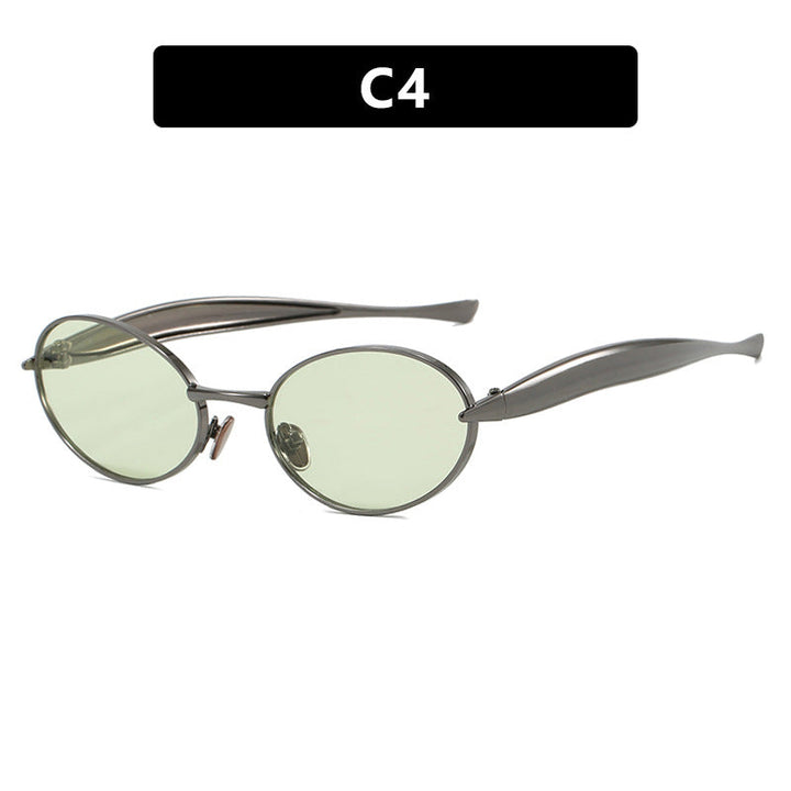 Women's fashionable sunglasses with oval frame and sparkling details Kalsten