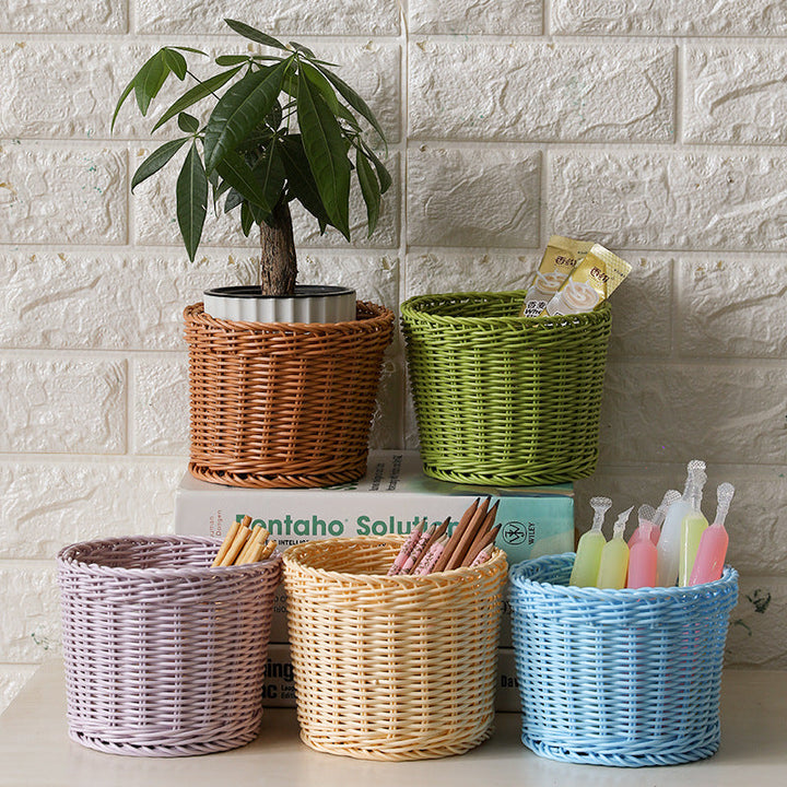 Unisex Round Storage Bowl made of woven material Kalsten