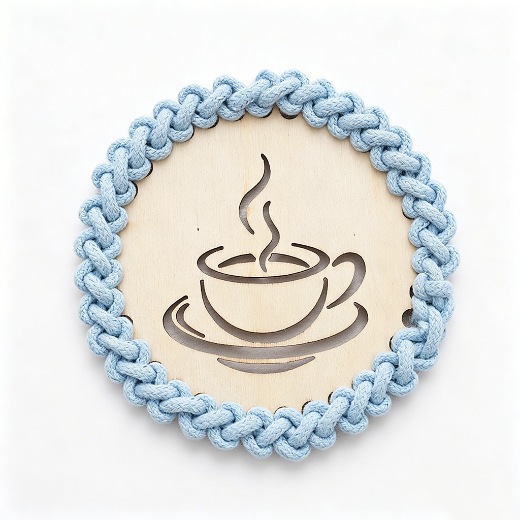 Decorative Macrame Coffee Cup Coaster Acalora