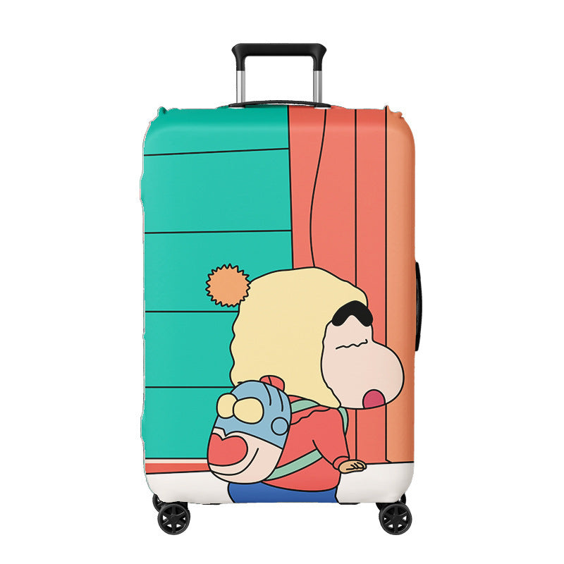 Women's hard shell suitcase with exciting travel motif Kalsten
