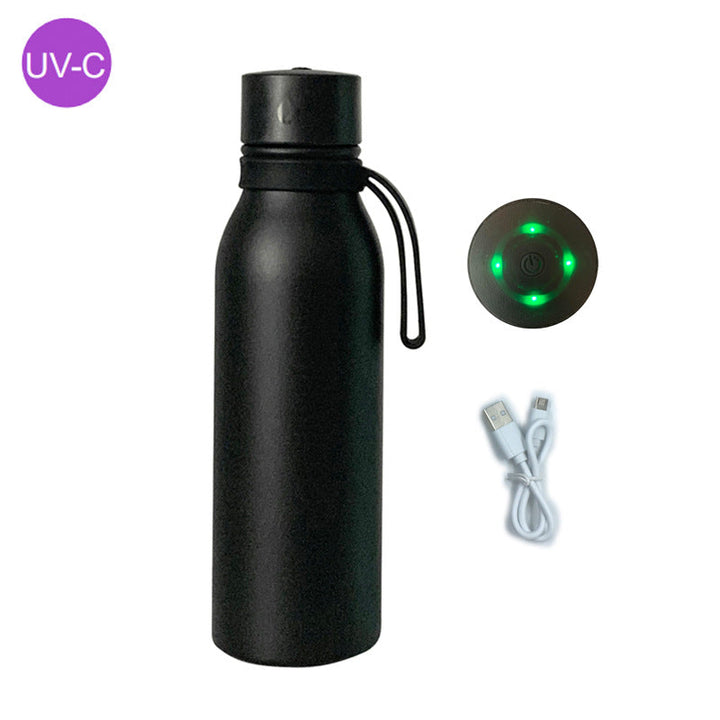 Women's UV Disinfection Water Bottle with LED Display and USB Port Kalsten
