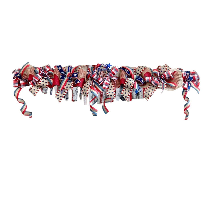 Unisex nan fabric tassel garland banner with mixed-length chiffon strips and durable hanging cord Kalsten