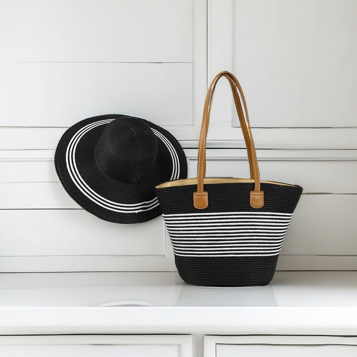 Beach bag with colorful stripes Kalsten
