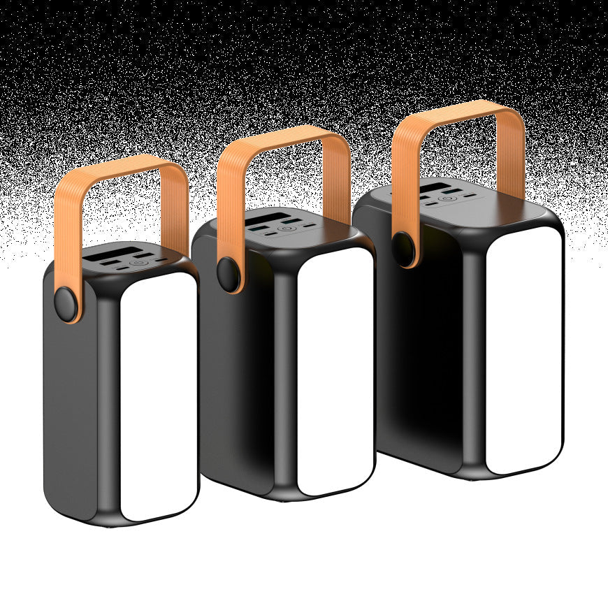 Portable power bank with multifunctional charging port and integrated carrying handle Kalsten