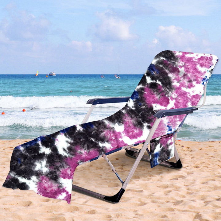 Lounge chair cushion with artistic TIE-DYE design Kalsten