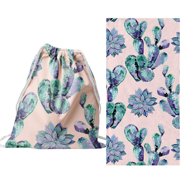 Drawstring bag with creative cactus design Kalsten