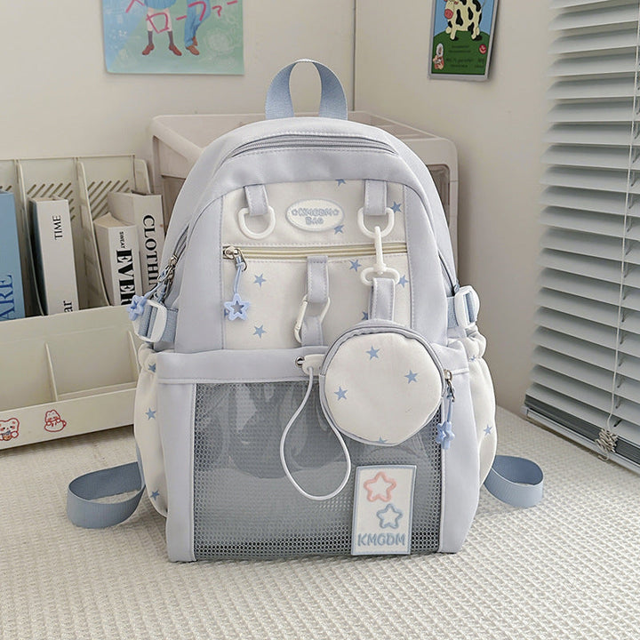 Playful Star-Embellished School Backpack