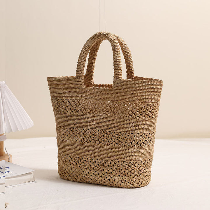 Handcrafted Beach Bag Made From Braided Natural Material Kalsten