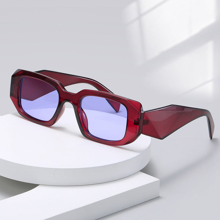 Women’s square designer sunglasses with modern accented frame Kalsten