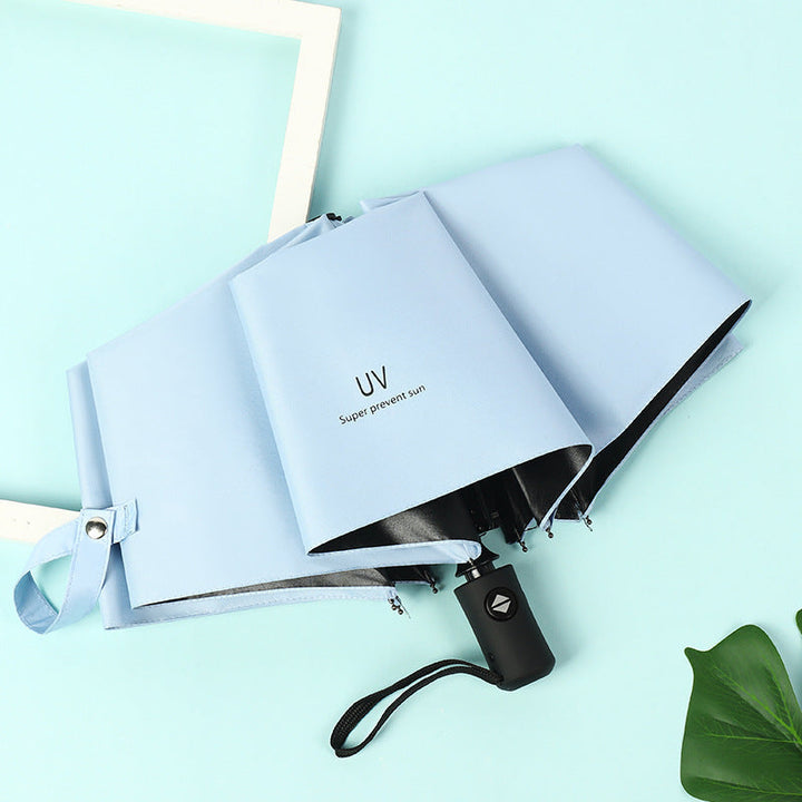 Women's Automatic UV Protection Folding Umbrella with Ergonomic Handle Kalsten