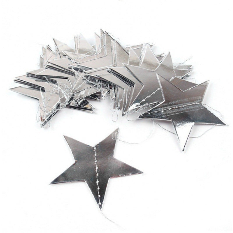 Unisex nan hanging star garlands made of metallic paper for party decoration and photo background Kalsten