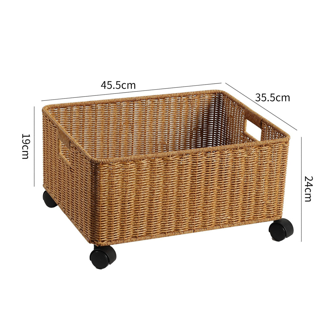 Rolling Woven Storage Basket Kalsten