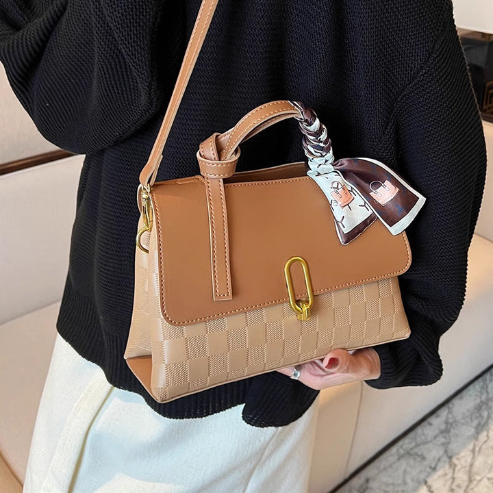 Chic Structured Handheld Satchel Kalsten