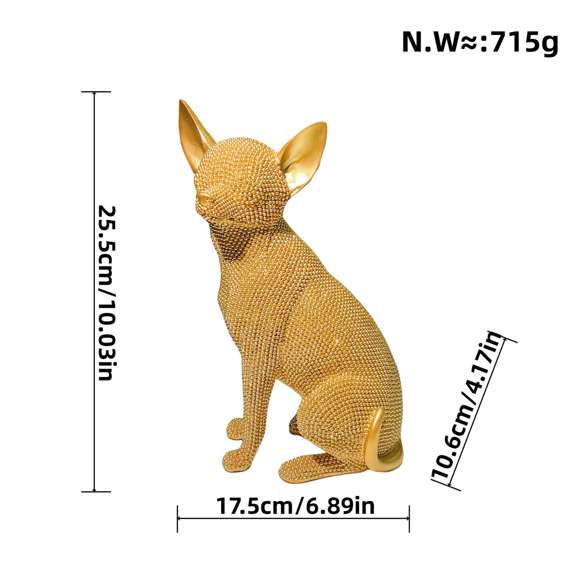 Decorative French Bulldog Sculpture Acalora