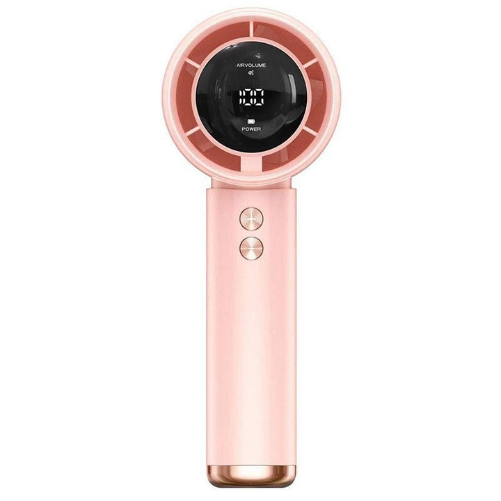 Ladies Portable Hand Fan with Digital LCD Display Kalsten