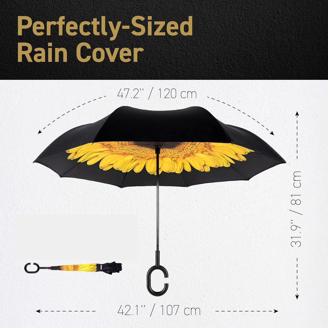 Ladies Automatic Umbrella with Elegant C-Handle Kalsten