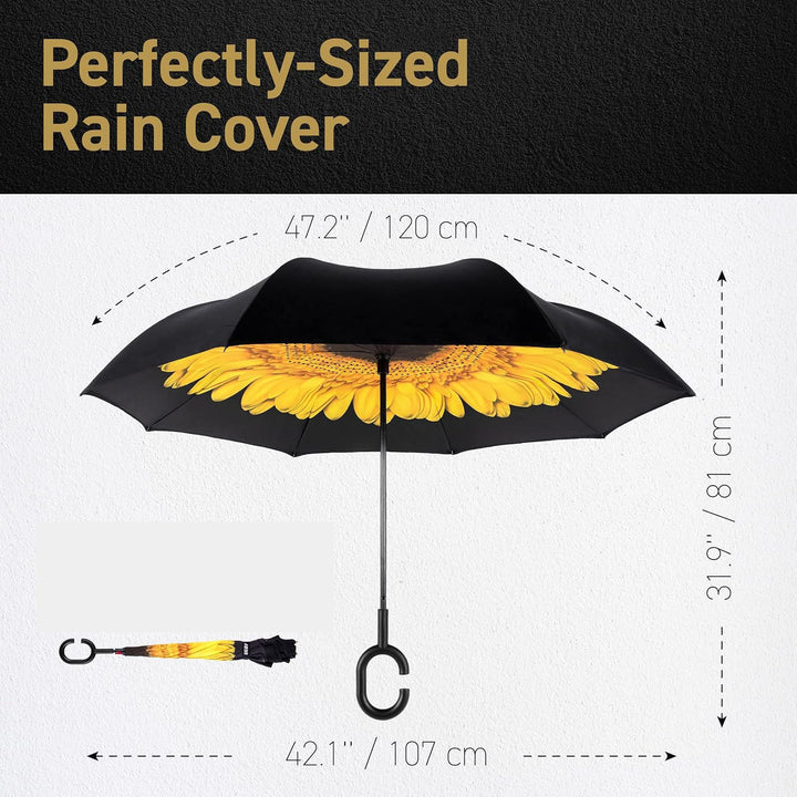 Ladies Automatic Umbrella with Elegant C-Handle Kalsten