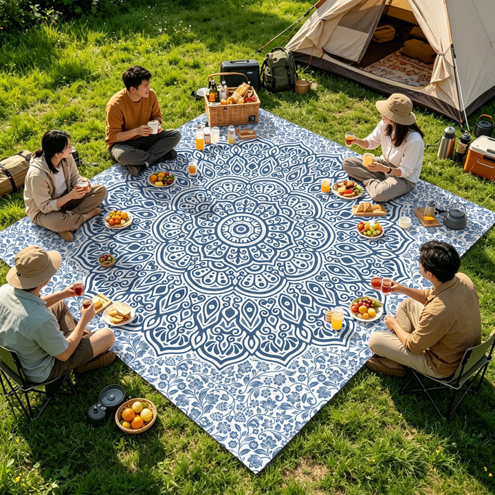Mandala Design Beach Mat Kalsten