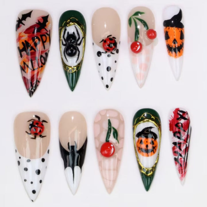 Halloween-Themed Press-On Nail Set Kalsten