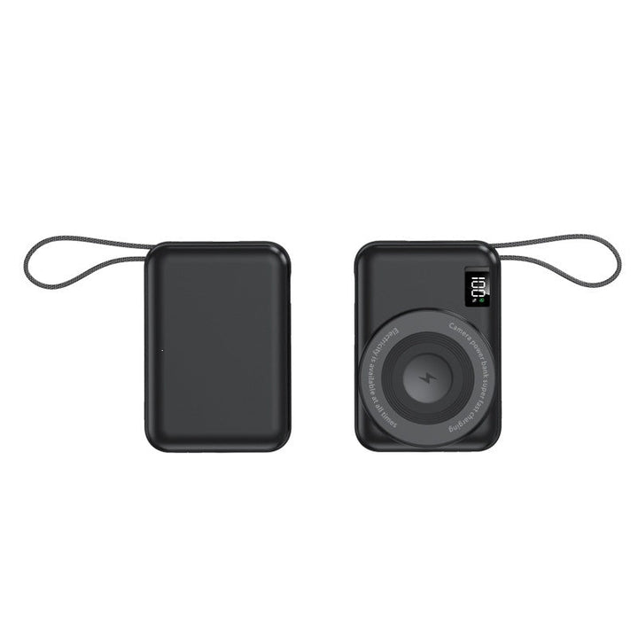 Portable power bank with integrated Qi charging function and digital display Kalsten