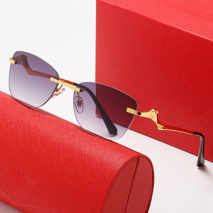 Women's fashionable sunglasses with asymmetrical frame and comfortable nose pads Kalsten