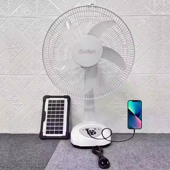 Women's solar-powered fan with intelligent control system and USB connection Kalsten