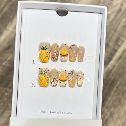 Reusable Press-On Nail Set Acalora