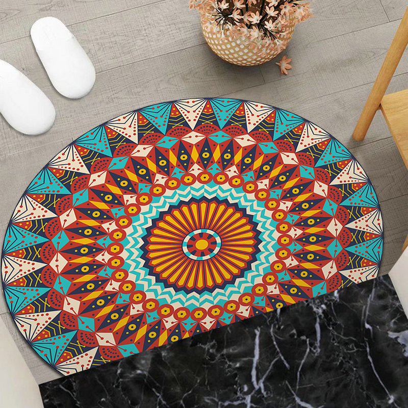 Round Geometric Area Mat Kalsten