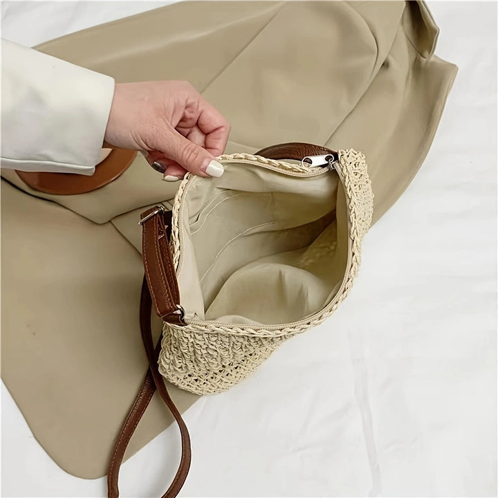 Handbag Made of High-Quality Macrame with Padded Shoulder Strap Kalsten