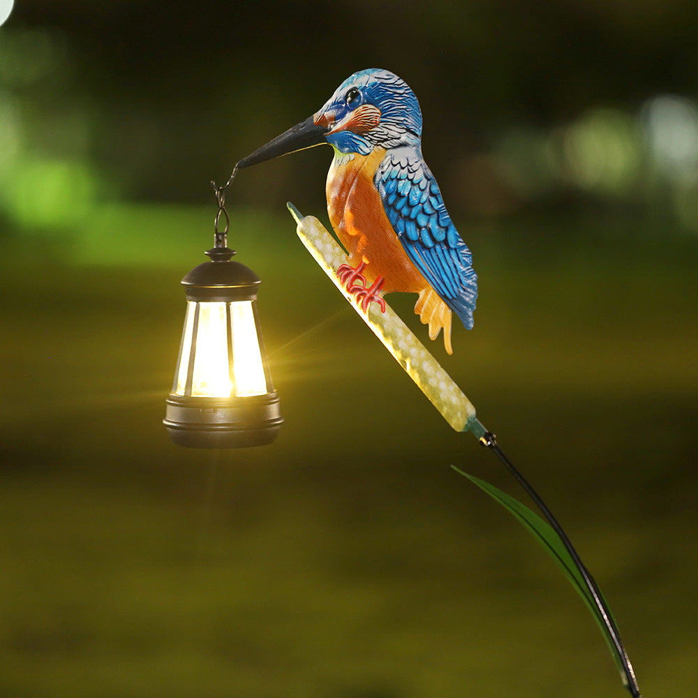 Decorative Solar Flamingo Garden Stake Lamp With Adjustable Metal Arm And Integrated LED Kalsten