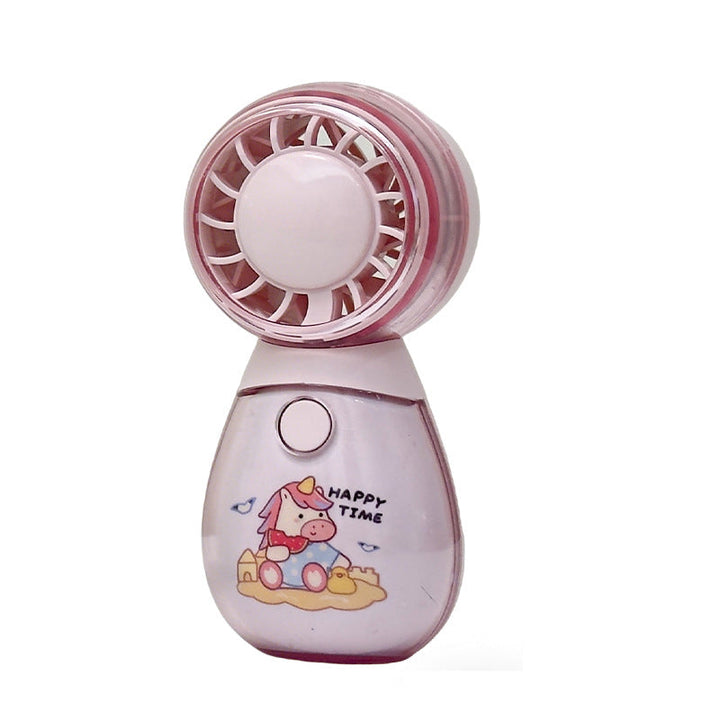 Unisex compact rechargeable handheld fan with cute cat design and quiet motor Kalsten