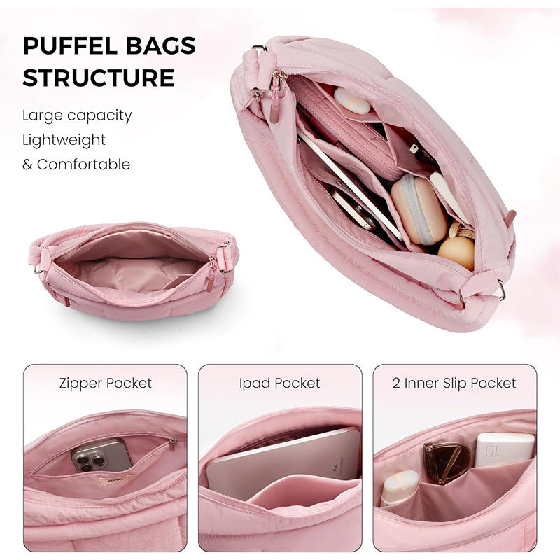Stylish shoulder bag with padded carrying strap and versatile compartments Kalsten