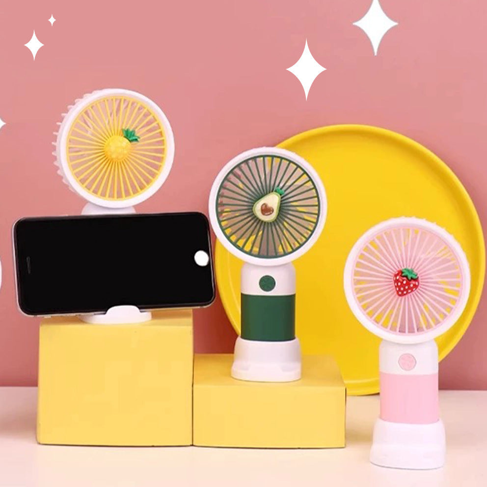 Ladies portable mini hand fan with dual USB charging function Kalsten