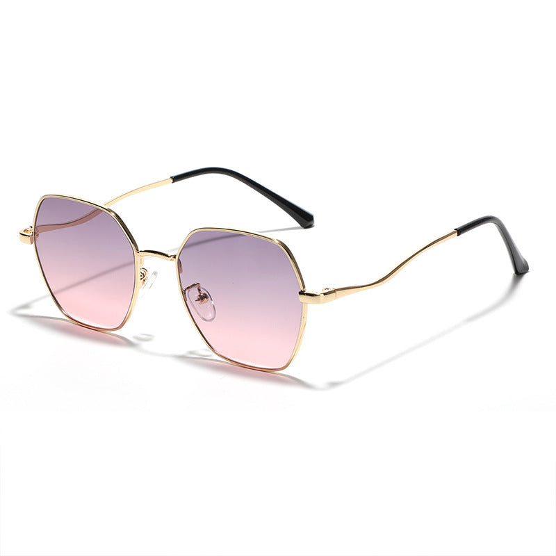 Women's geometric sunglasses with high-quality metal frame Kalsten