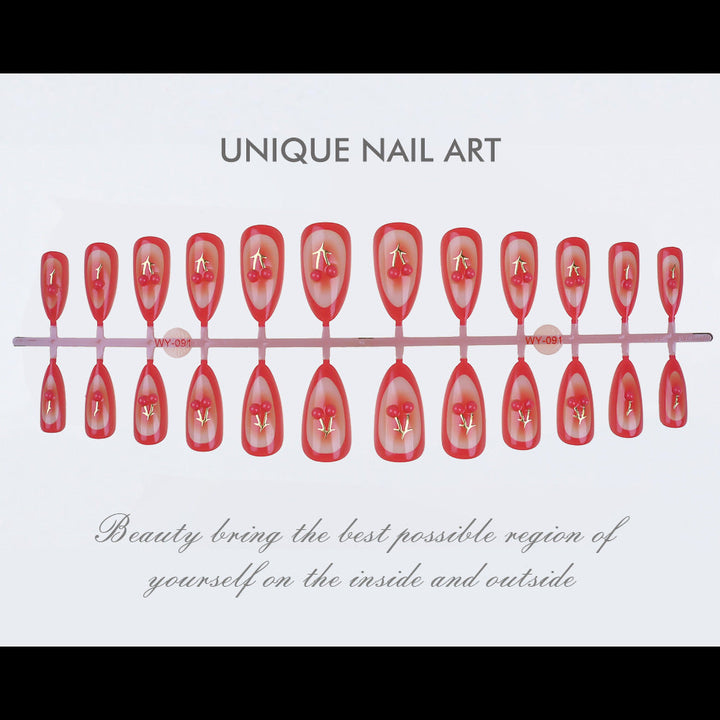 Premium Decorative Press-On Nail Set Kalsten