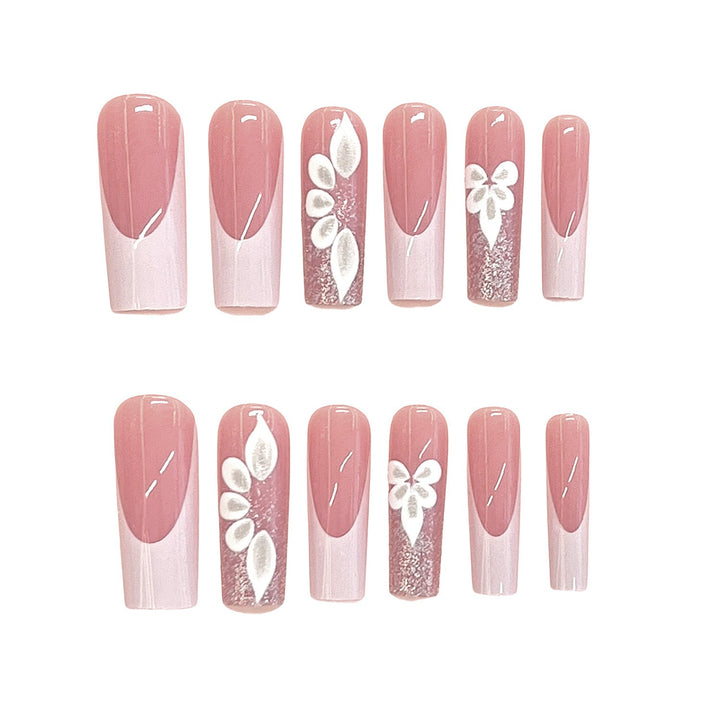 Elegant Floral Design Press-On Nails Kalsten