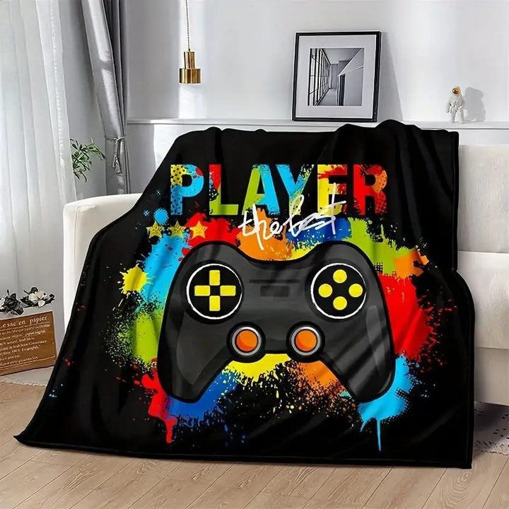 Unisex cuddly blanket with gaming motif Kalsten
