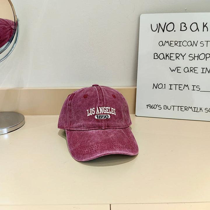 Women's Vintage-Inspired Fabric Baseball Cap Kalsten