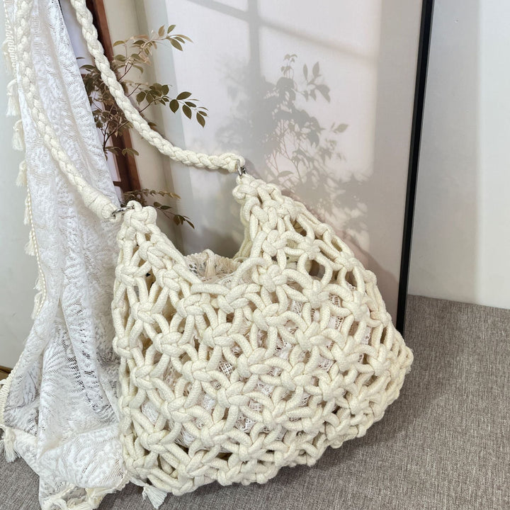 Hand-knotted Woven Shoulder Bag Kalsten