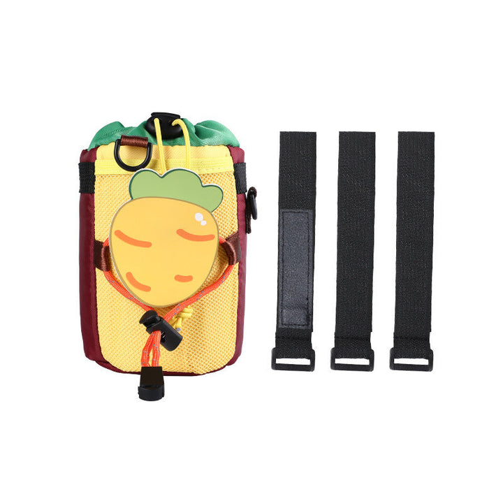 cute insulated kids water bottle carrier pouch with multiple adjustable hook-and-loop straps and mesh pocket Kalsten
