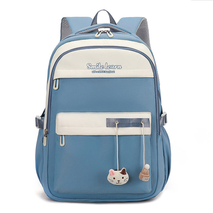 Cute Cat-Themed School Backpack